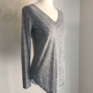 Gap V Neck Heathered Top Long Tunic Size Small